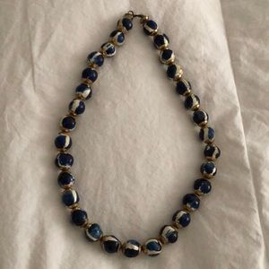 African Bead Necklace 19β hand painted